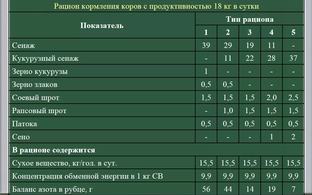 Сколько можно кормить скот зерном?